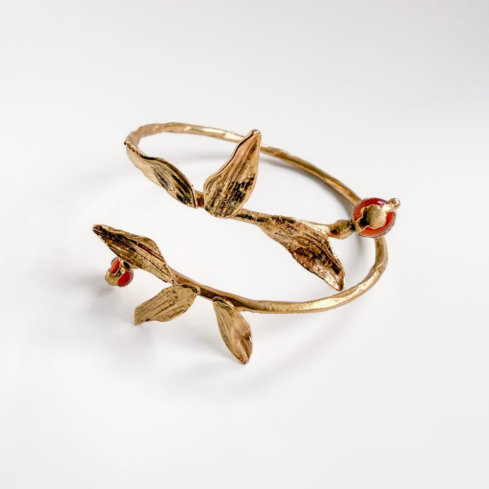 Carnelian Laurel Cuff